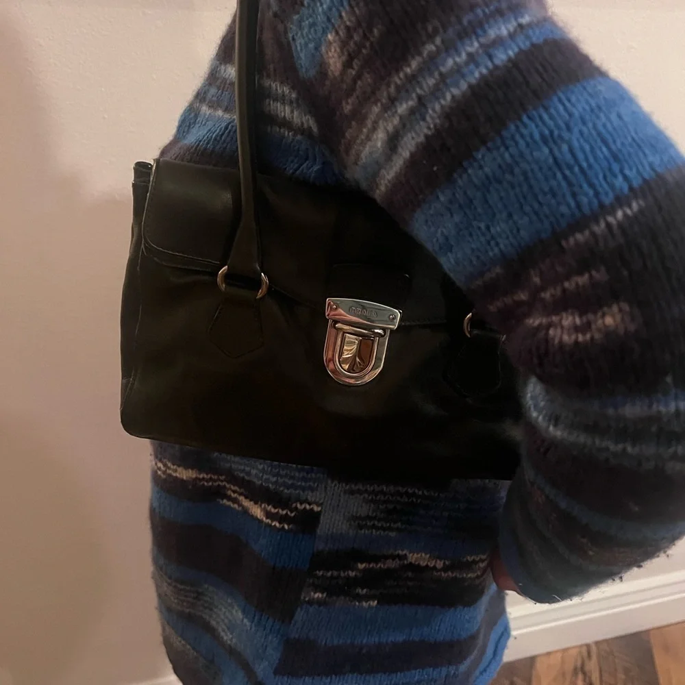 Prada Black Leather Satchel - Picture 12 of 13
